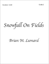 Snowfall On Fields Concert Band sheet music cover